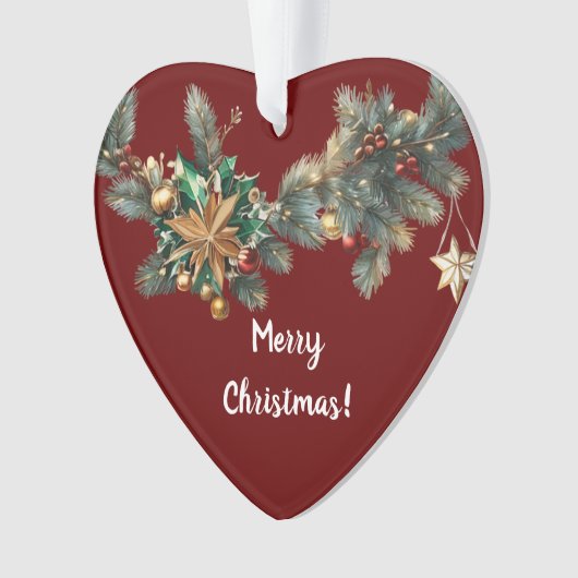 Ik hou van je kerst ornament (voorkant)