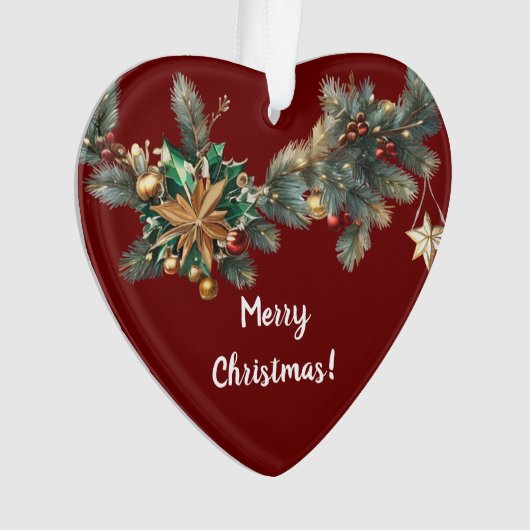 Ik hou van je kerst ornament (voorkant)