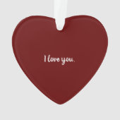 Ik hou van je kerst ornament (achterkant)