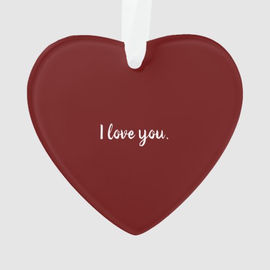 Ik hou van je kerst ornament (achterkant)