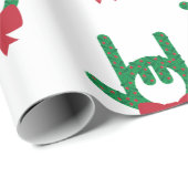 Ik hou van je kerstkrans inpakpapier