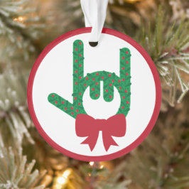 Ik hou van je kerstkrans ornament