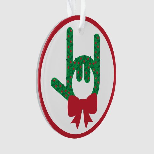 Ik hou van je kerstkrans ornament (voorkant)