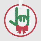 Ik hou van je kerstkrans ornament (voorkant)