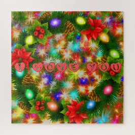 Ik hou van je Kerstmis & Nieuwjaar puzzel