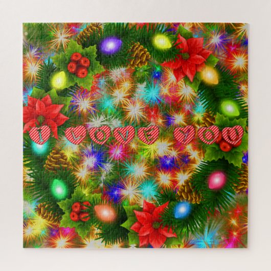 Ik hou van je Kerstmis & Nieuwjaar puzzel (Verticaal)