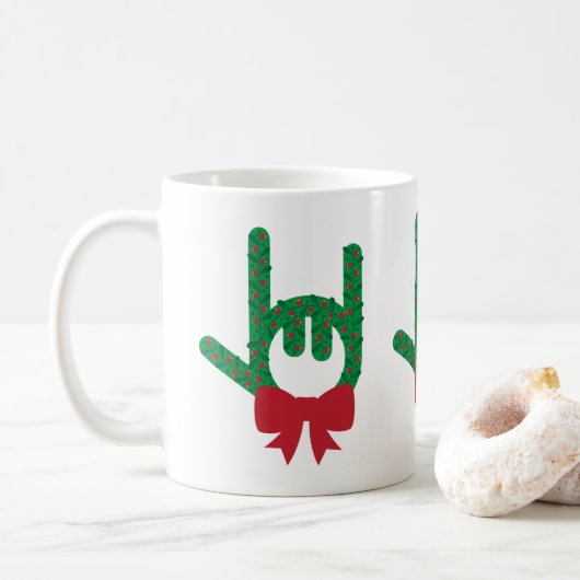 Ik hou van je kerstMok Koffiemok (Met donut)