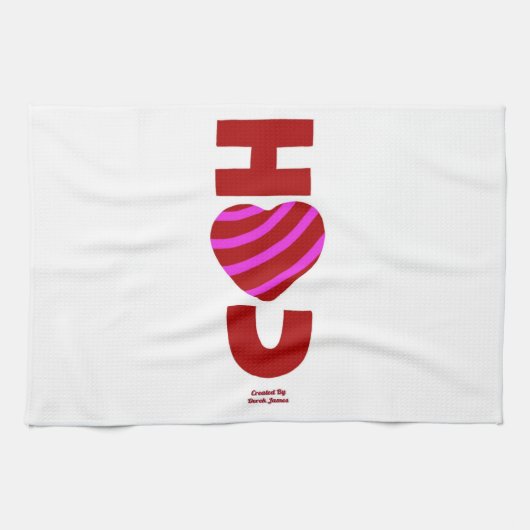 Ik hou van je keukenhanddoek (Horizontaal)