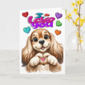 IK HOU VAN JE - Kijk binnenin . Kaart (Gele Bloem)