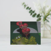 Ik hou van je kikker Briefkaart (Staand voorkant)