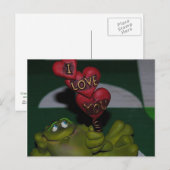 Ik hou van je kikker Briefkaart (Voorkant / Achterkant)