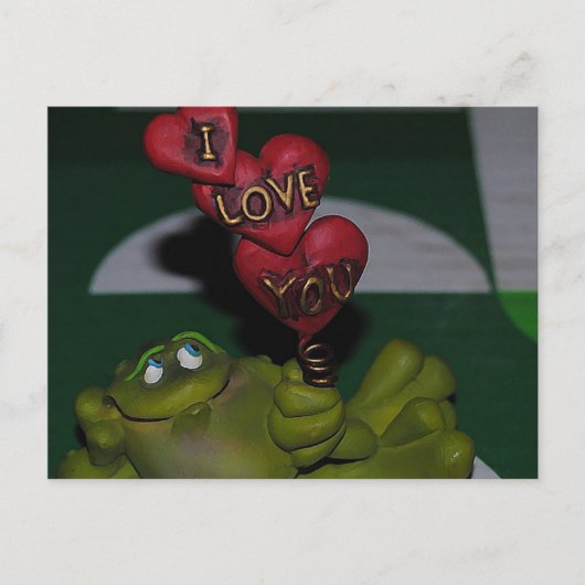 Ik hou van je kikker Briefkaart (Voorkant)
