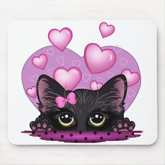 Ik hou van je Kitten Muismat (Voorkant)