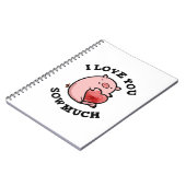 Ik hou van je kleine grappige varken notitieboek (Linkerzijde)