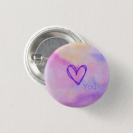 Ik hou van je knop ronde button 3,2 cm (Voorkant /achterkant)