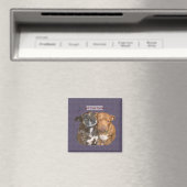 Ik hou van je knuffelende staffys magneet (Insitu (Vaatwasser))