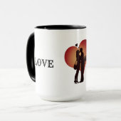 Ik hou van je koffie mok (Voorkant links)