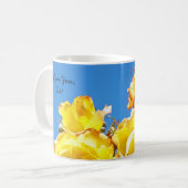 Ik hou van je. Koffiebeker Mijn zuster Gele Rozen Koffiemok (Voorkant links)