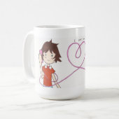 Ik hou van je koffiemok (Voorkant links)