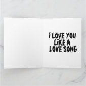 IK HOU VAN JE, KUSTZWARTE CAT-KAART KAART (Binnen)