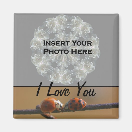 Ik hou van je Ladybugs-foto Magneet (Voorkant)