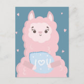 Ik hou van je lama briefkaart (Voorkant)
