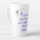 Ik hou van je langs de maan tot aan de hemel latte mok (Linkerhoek)