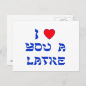 Ik hou van je, Latke Briefkaart (Voorkant / Achterkant)