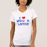 Ik hou van je, Latke T-shirt<br><div class="desc">Een geweldige Chanoekah cadeau om iemand te vertellen hoeveel je van hen houdt met een spel op woorden met Latke!</div>