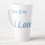 Ik hou van je latte mok (Linkerhoek)