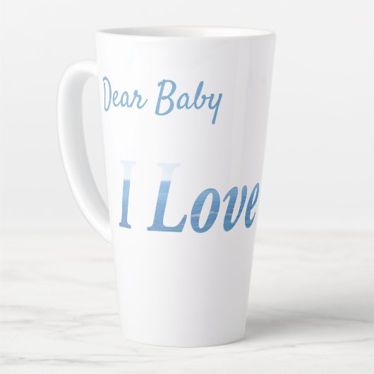 Ik hou van je latte mok (Linkerhoek)