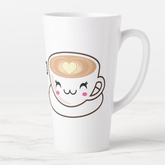 Ik hou van je. latte mok (Rechts)