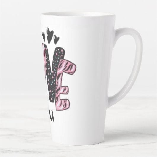 Ik hou van je latte mok (Rechts)