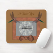 Ik hou van je libellen die Foto Mousepad toevoegen Muismat (Met muis)