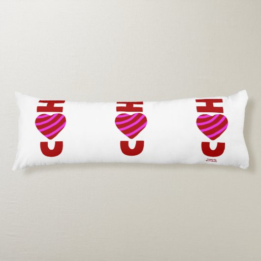 Ik hou van je lichaam pillow lichaamskussen (Voorkant)