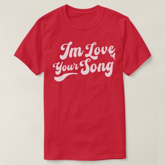Ik hou van je liedje 1 t-shirt (Design voorkant)