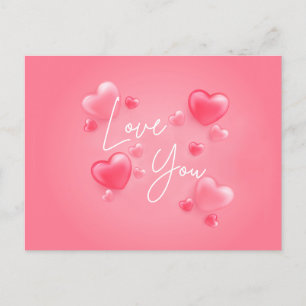 Ik hou van je liefje briefkaart