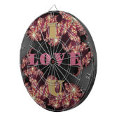 Ik hou van je liefje dartbord (Voorkant Rechts)