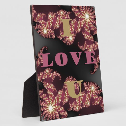 Ik hou van je liefje fotoplaat (Zijkant)