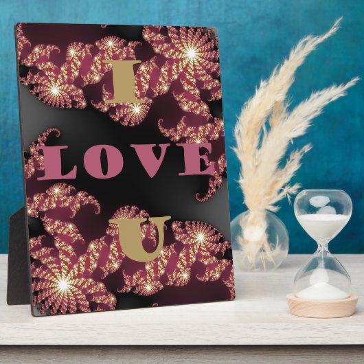 Ik hou van je liefje fotoplaat (Zijkant)