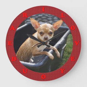 ik hou van je liefje grote klok