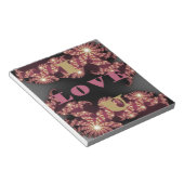 Ik hou van je liefje notitieblok (Schuin)