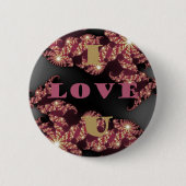 Ik hou van je liefje ronde button 5,7 cm (Voorkant)