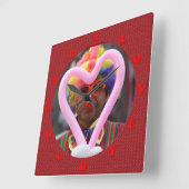 ik hou van je liefje vierkante klok (Hoek)