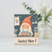 Ik hou van je, liefste mam ontwerp feestdagenkaart (Staand voorkant)