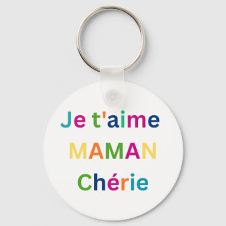 "Ik hou van je lieve MOEDER" Sleutelhanger voor ki