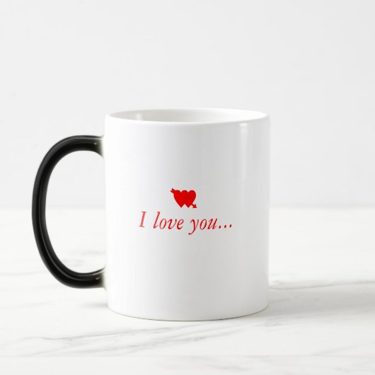 Ik hou van je (linkerhand) magische mok (Links)