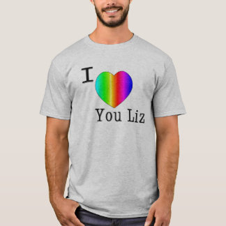 Ik hou van je Liz-Rainbow T-shirt