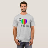 Ik hou van je Liz-Rainbow T-shirt (Voorkant volledig)