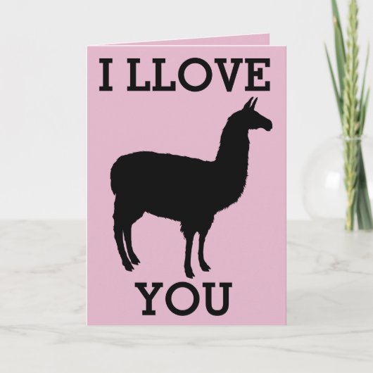 Ik hou van je LLAMA KAARTEN (Voorkant)